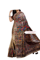 Pure tussar ghicha silk saree Manish